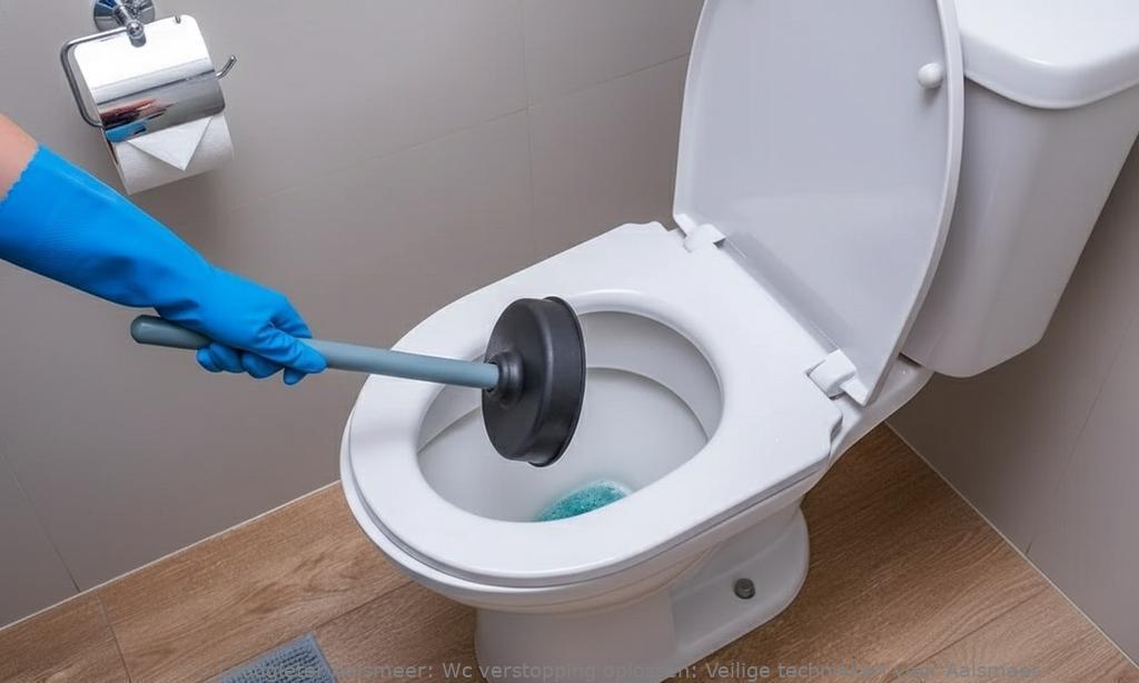Wc verstopping oplossen: Veilige technieken voor Aalsmeer